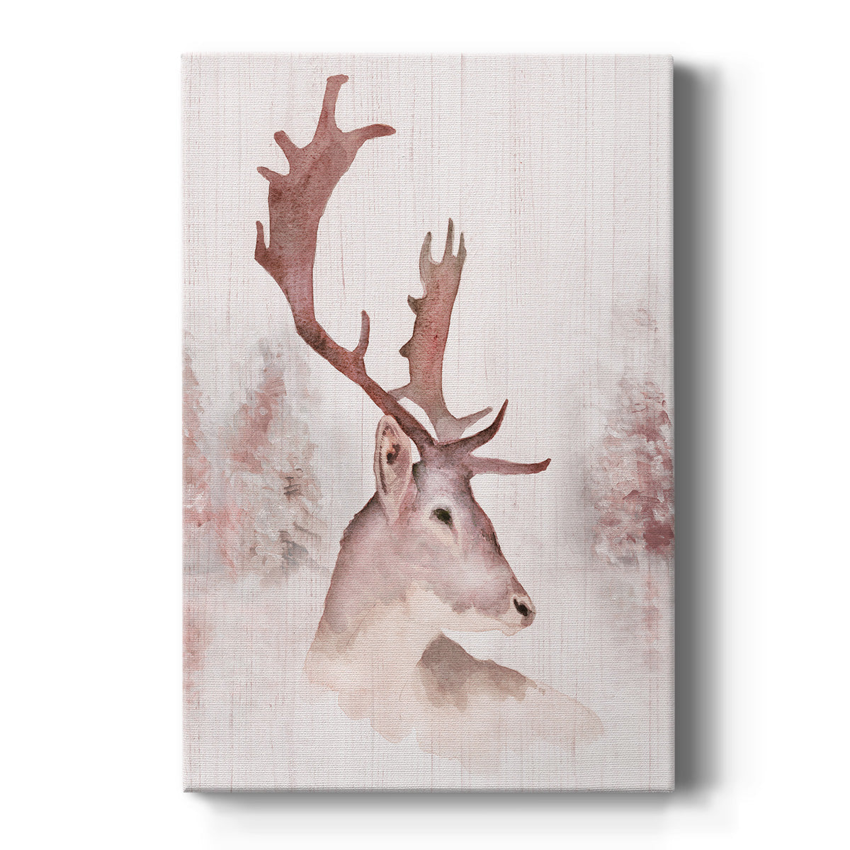 Blush Deer Premium Gallery Wrapped Canvas - Ready to Hang