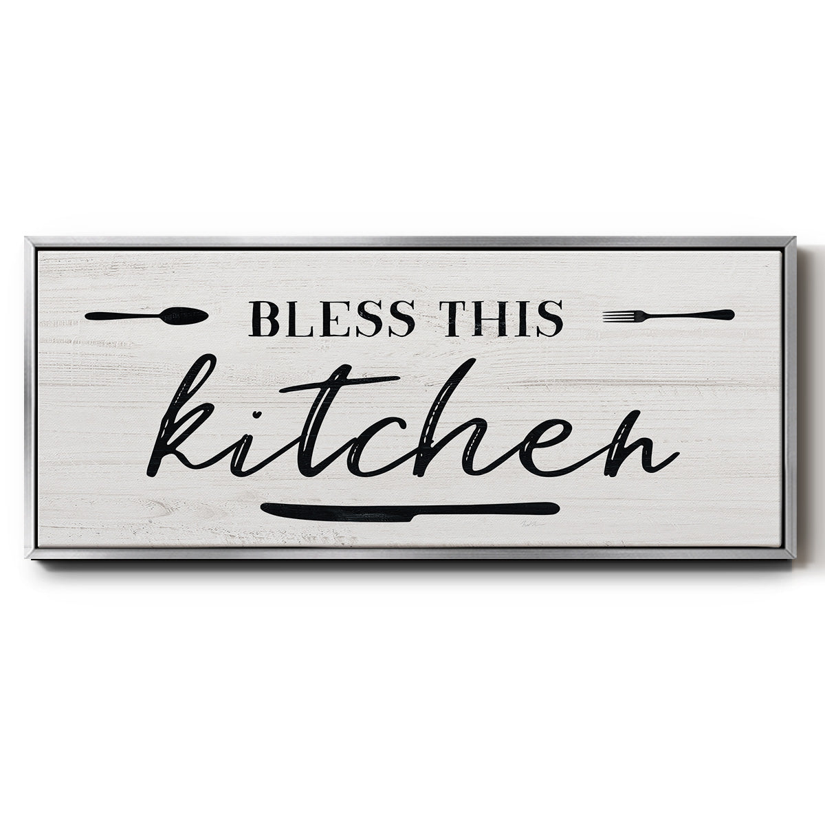 Bless this Kitchen - Floater Framed Canvas Print