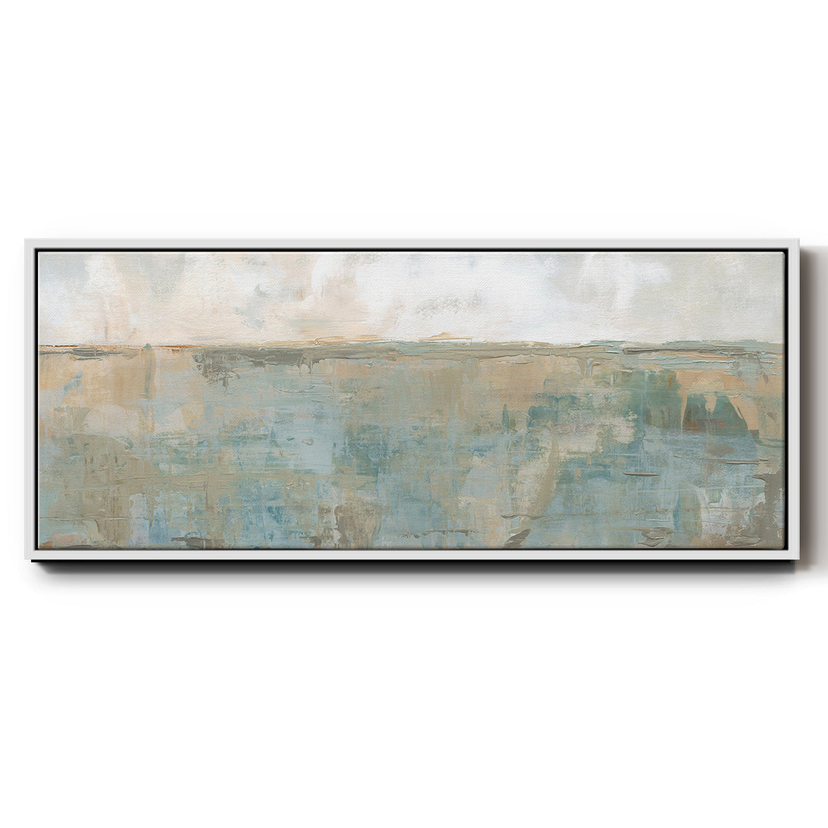 Distant Fields - Floater Framed Canvas Print