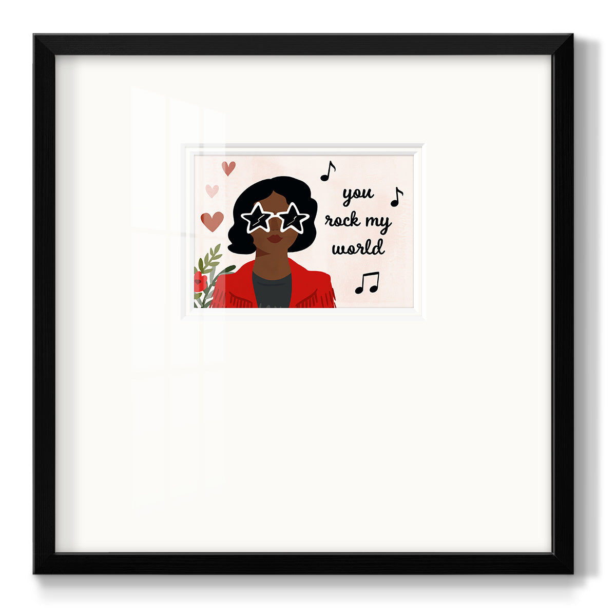 Darling Valentine Collection A - Double Matboard Framed Print
