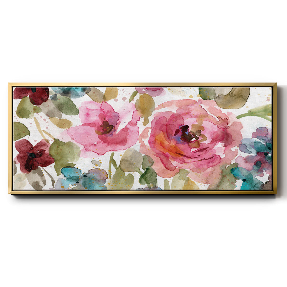 Garden Palette I - Floater Framed Canvas Print