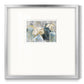 Vessels and Blooms Blues Premium Framed Print Double Matboard