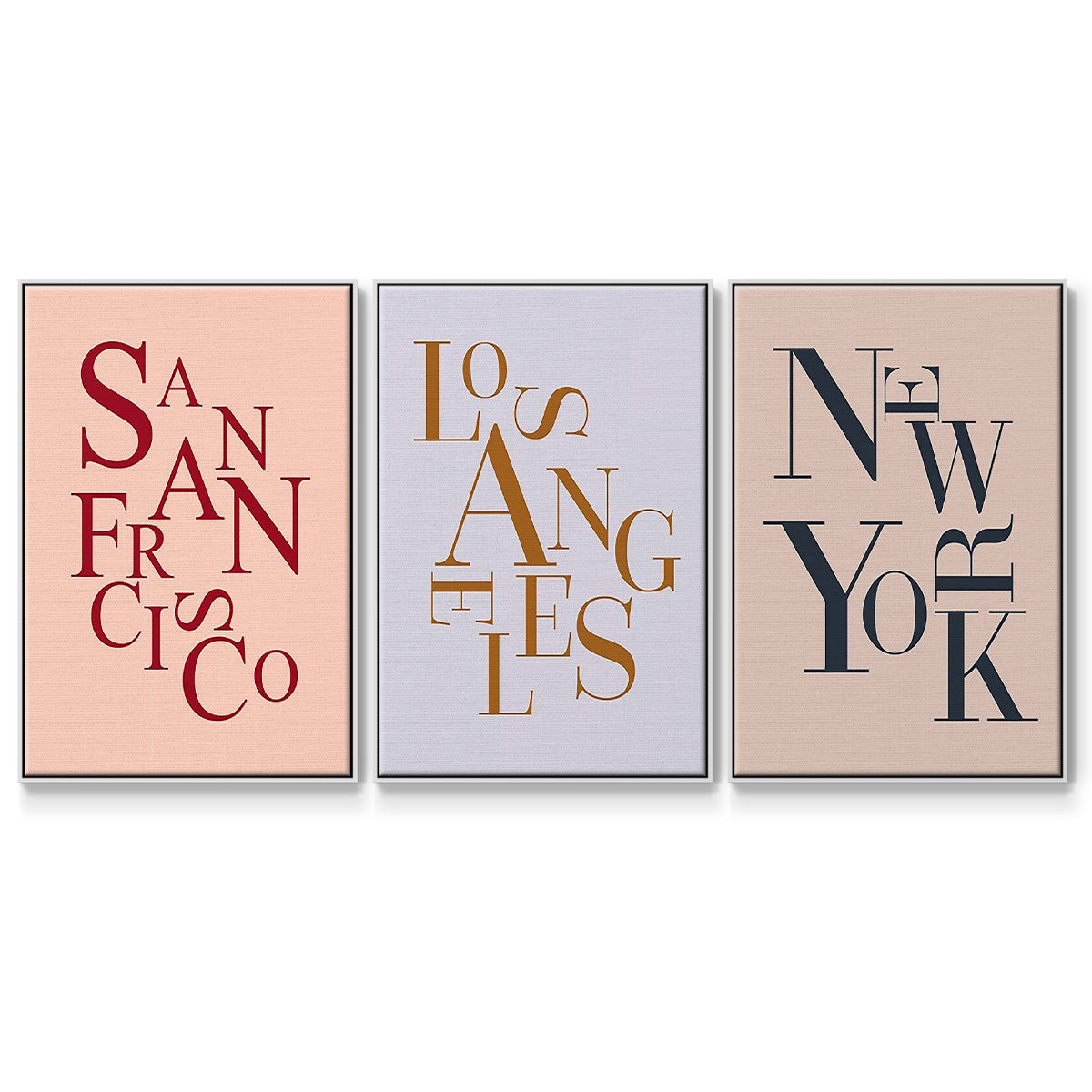City Center Type I - Floater Framed Canvas Set