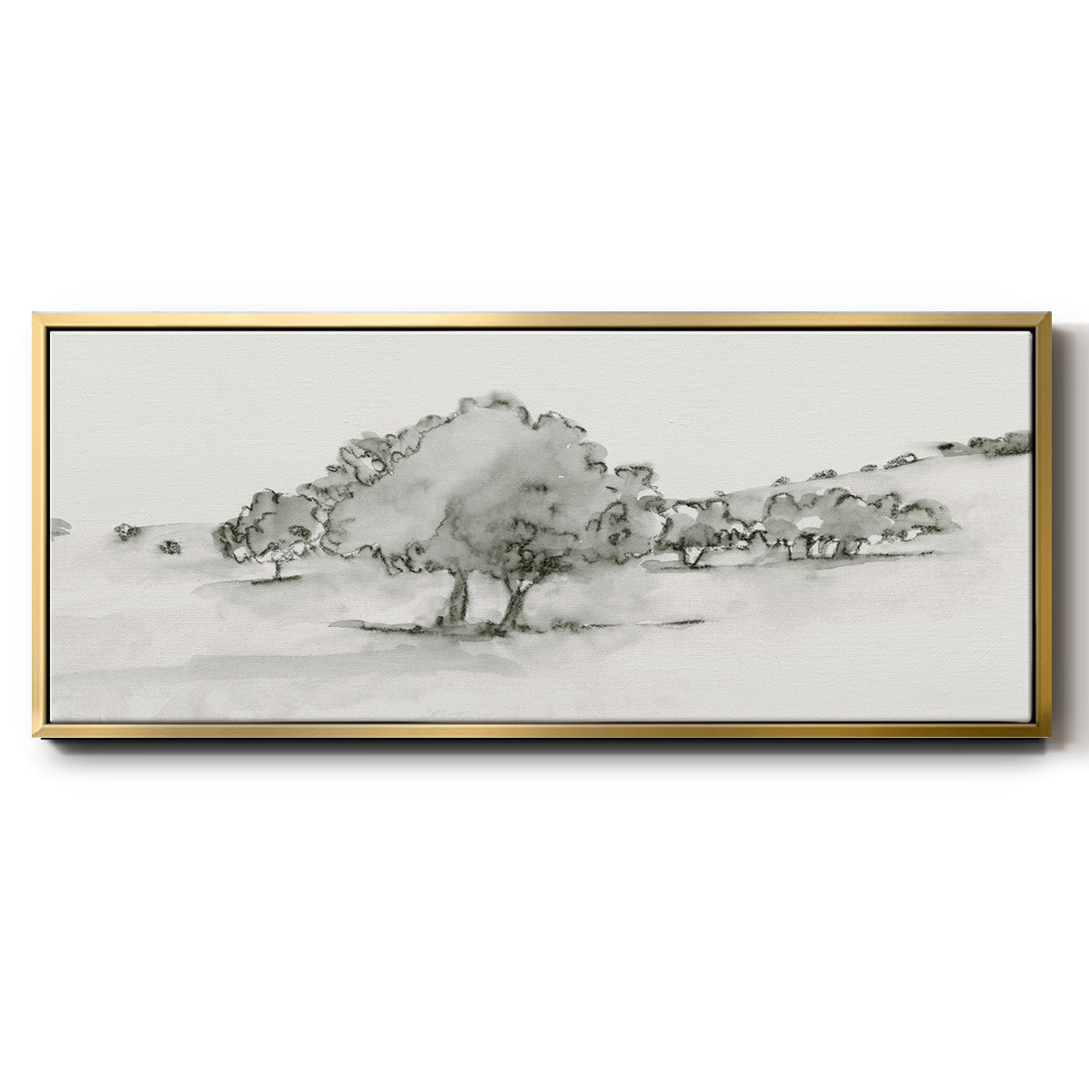 Scenic Scribble II - Floater Framed Canvas Print