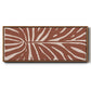 Terra Cotta Block Palms III - Floater Framed Canvas Print