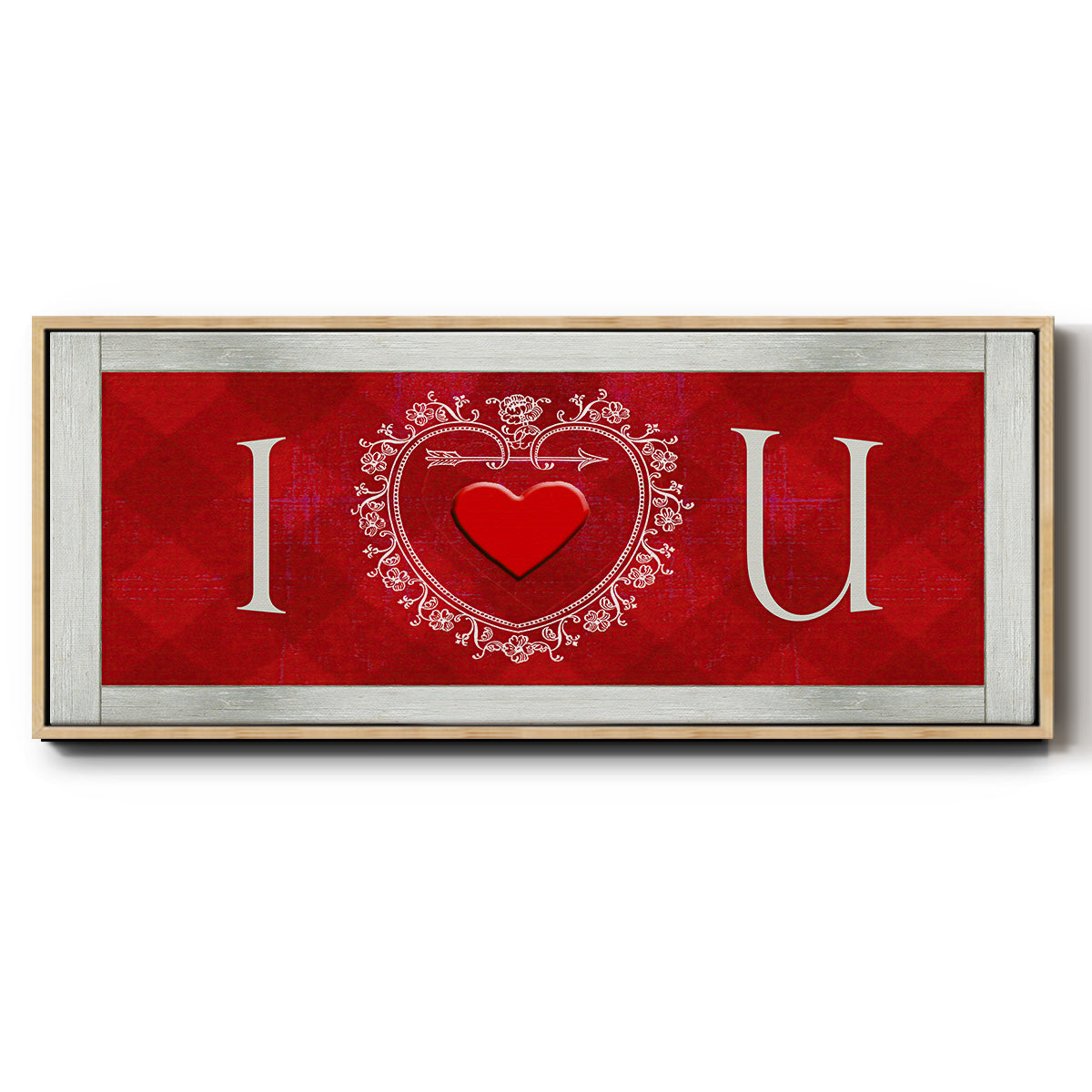 DIY Love Collection H - Floater Framed Canvas Print