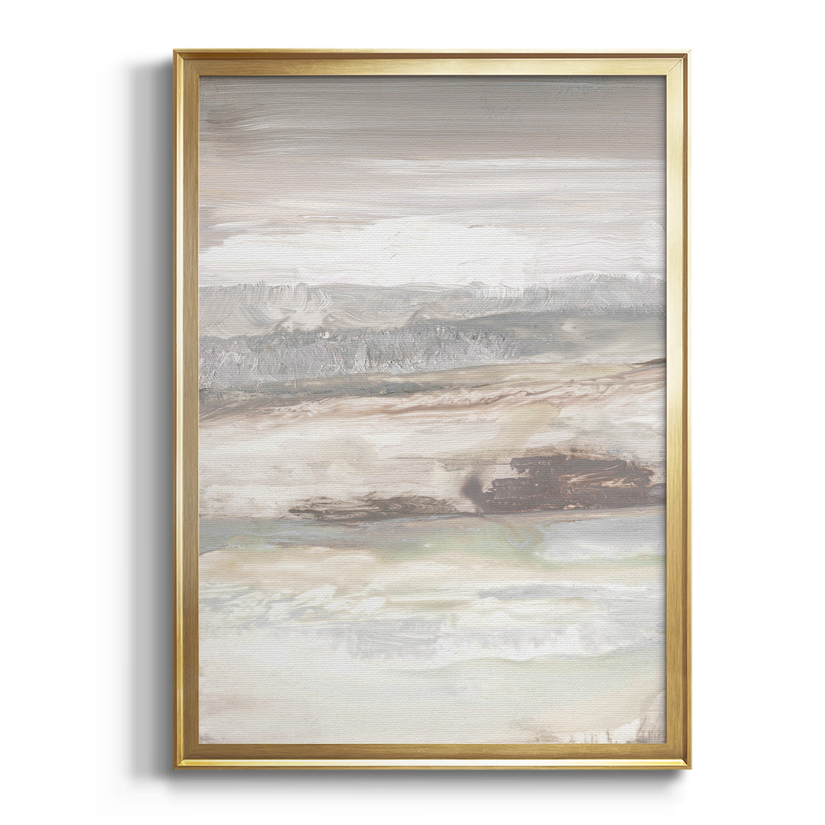 Neautral September Sky - Modern Framed Canvas Print