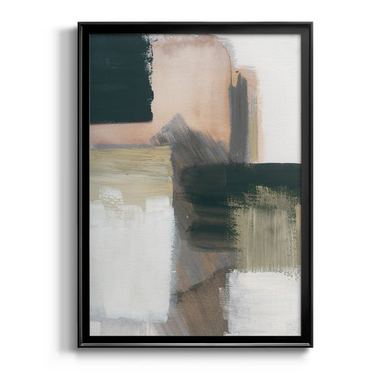 Marble Block Symmetry III - Modern Framed Canvas Print