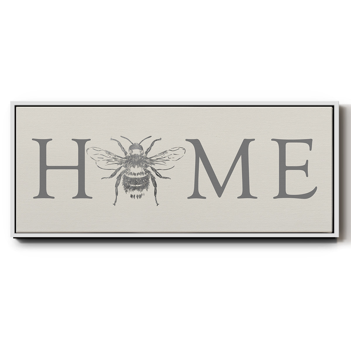 Bee Home - Floater Framed Canvas Print