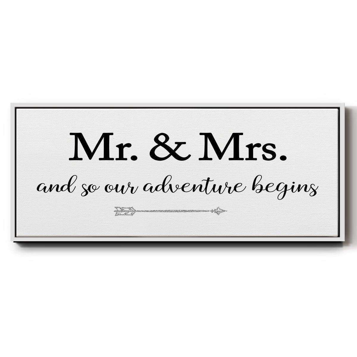Mr. and Mrs. - Floater Framed Canvas Print