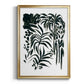 Ink Jungle I - Modern Framed Canvas Print