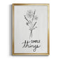 Simple Things Sketch - Modern Framed Canvas Print