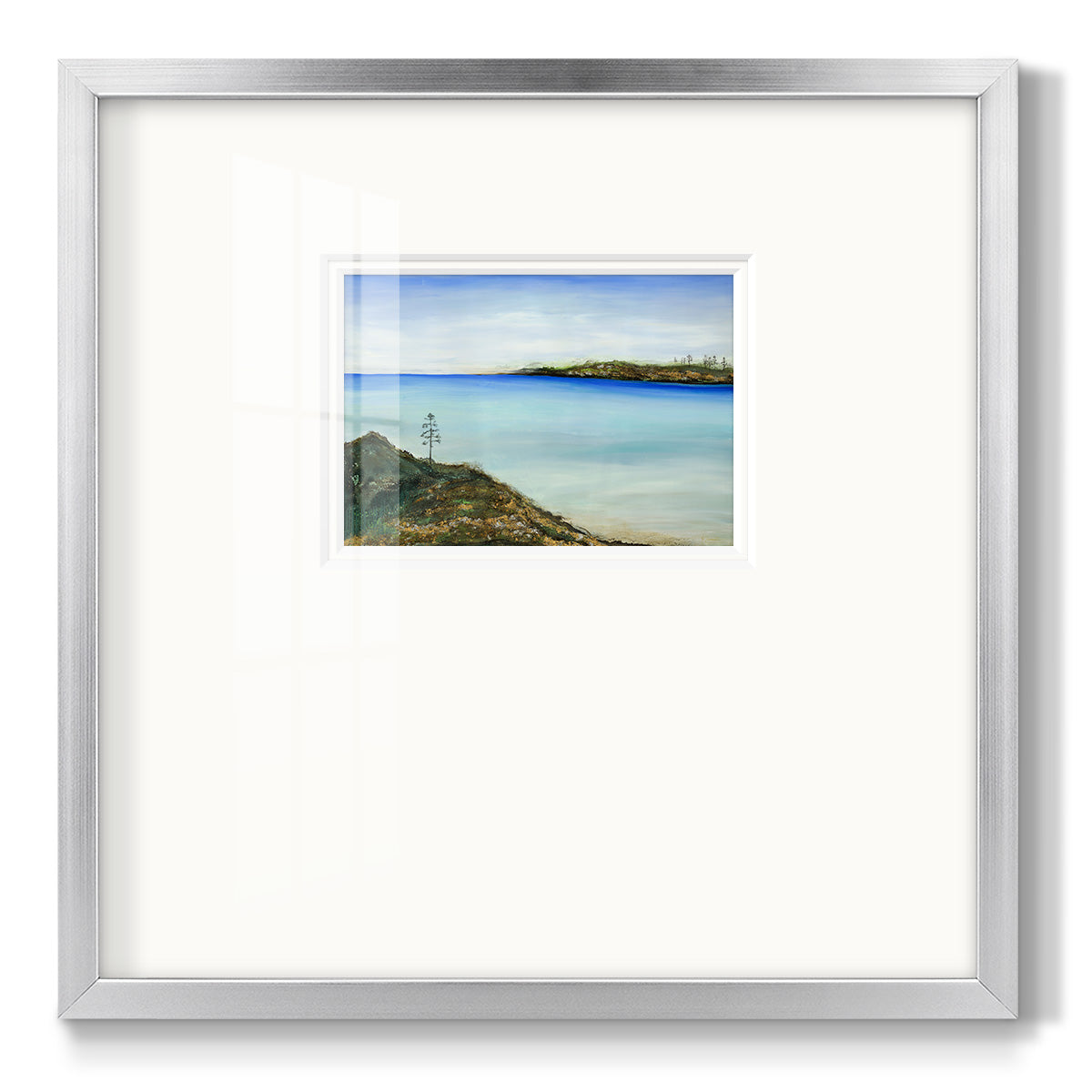 On a Clear Day - Double Matboard Framed Print