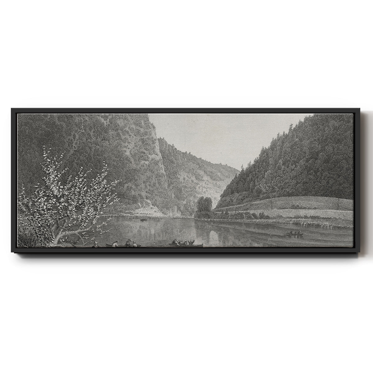 Delaware Water Gap - Floater Framed Canvas Print