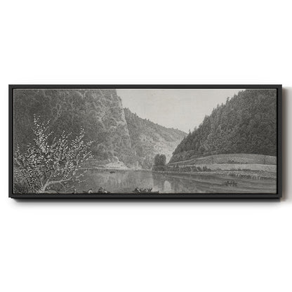 Delaware Water Gap - Floater Framed Canvas Print