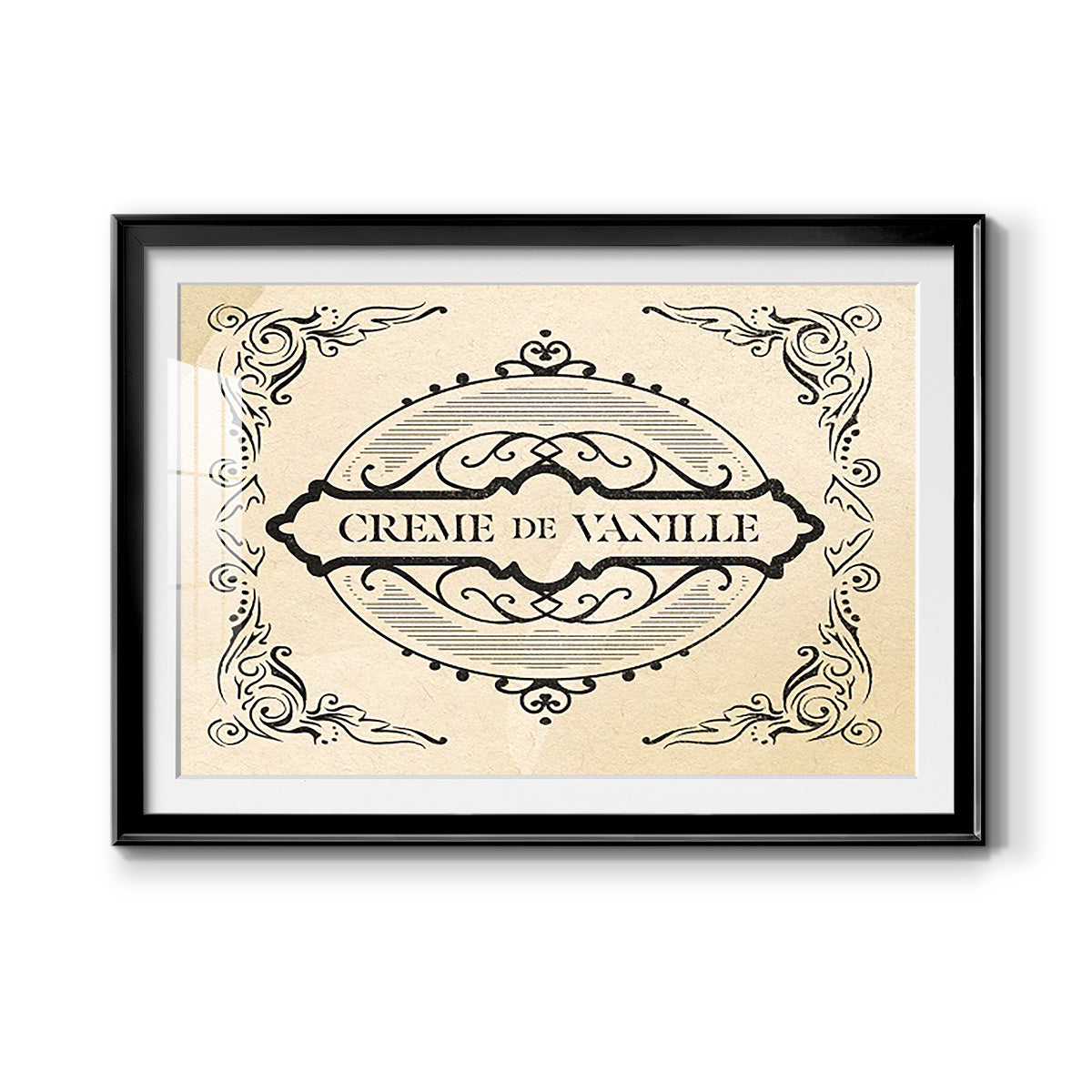 Antique French Label II - Modern Framed Art Print
