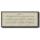 Manuscript Sampler IV - Floater Framed Canvas Print