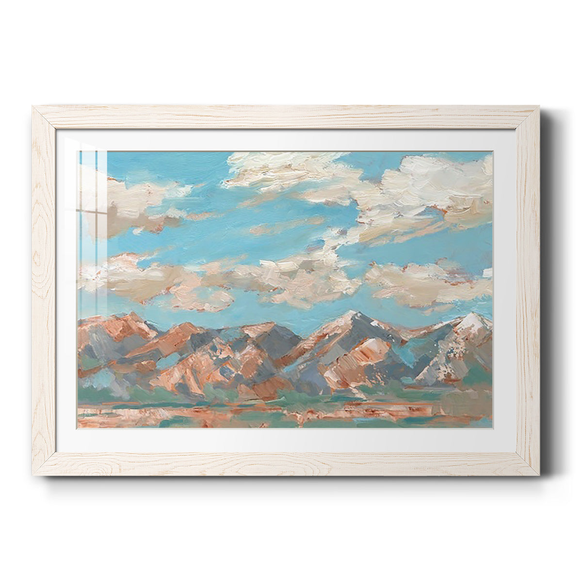 Pastel Western Vista I - Barnwood Framed Art Print