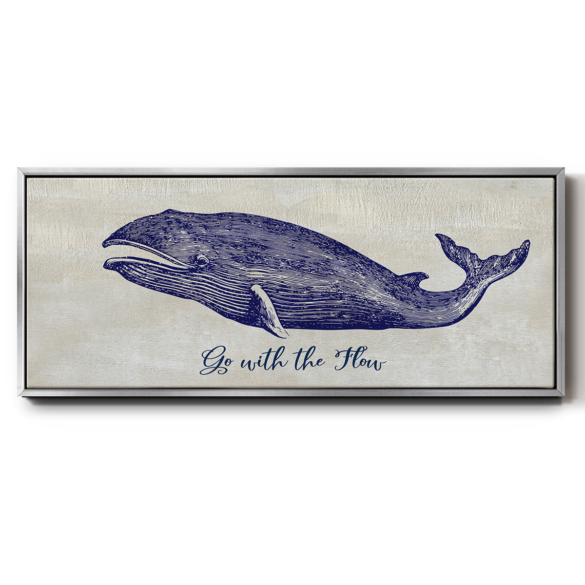 Go with the Flow - Floater Framed Canvas Print