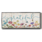Grateful Sentiment Spring Wildflower Garden - Floater Framed Canvas Print