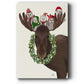 Christmas Moose and Christmas Owls - Gallery Wrapped Canvas