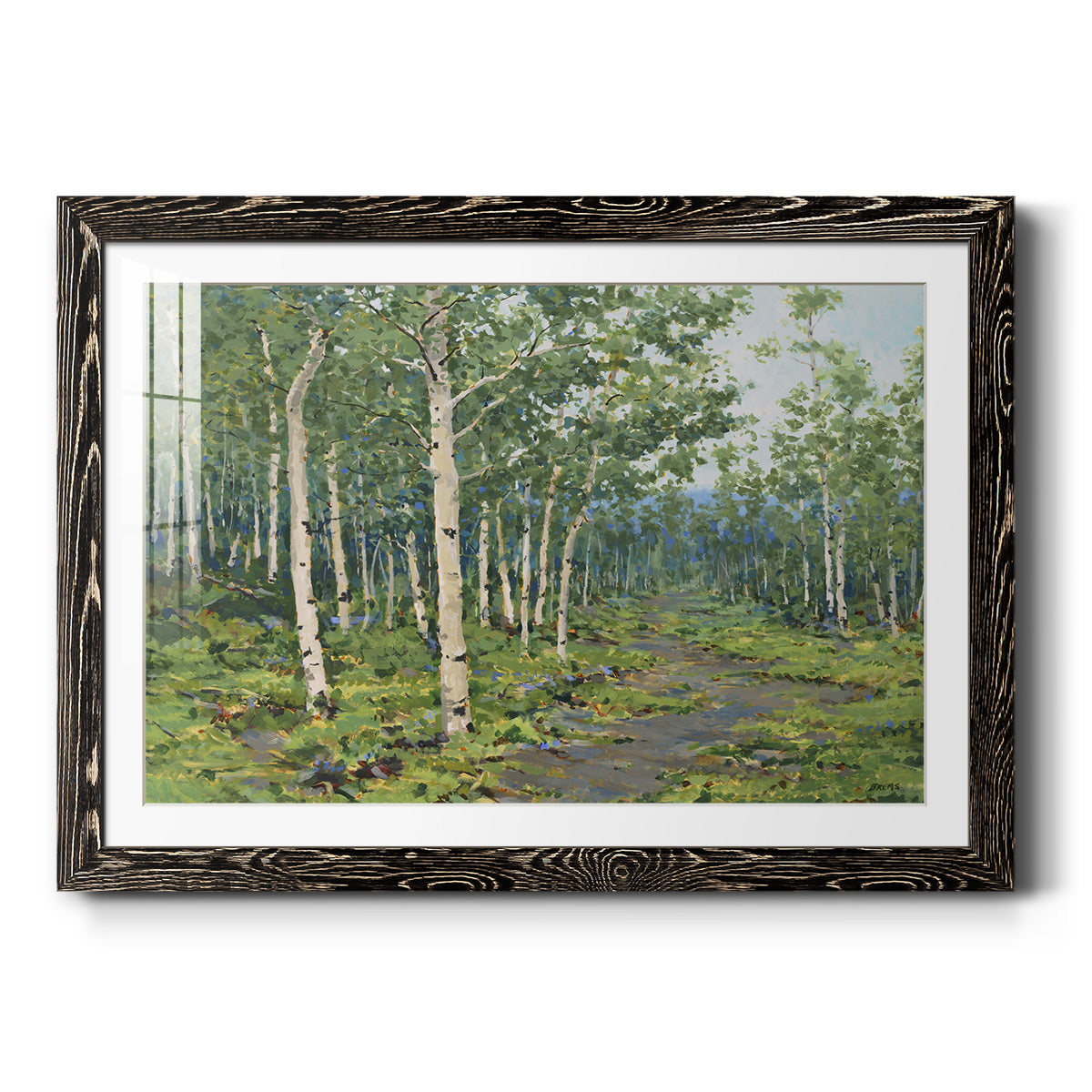In the Forest - Barnwood Framed Art Print