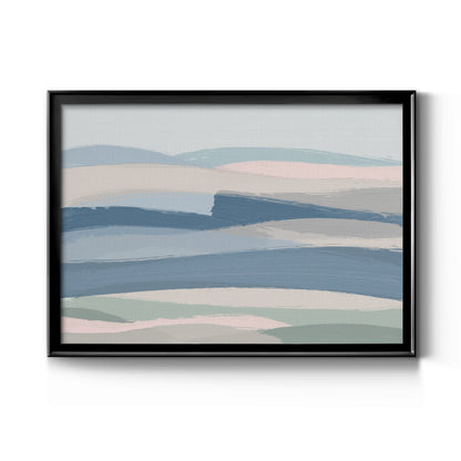 Rolling Waters - Modern Framed Canvas Print