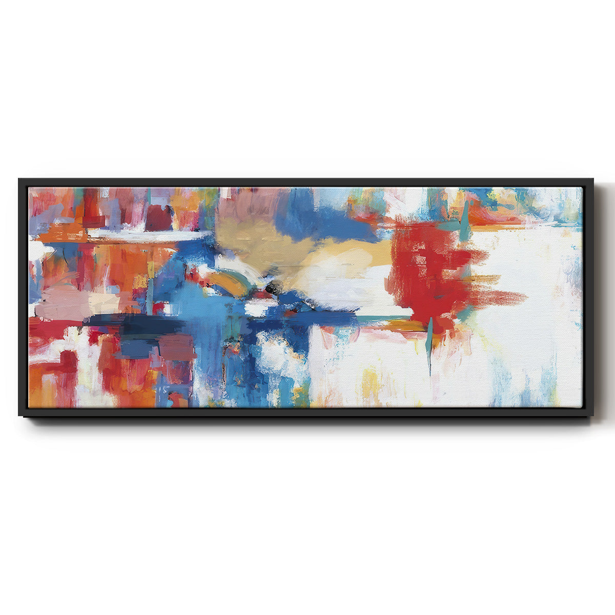 City Night I  - Floater Framed Canvas Print