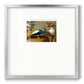 Golden Peacock v - Double Matboard Framed Print