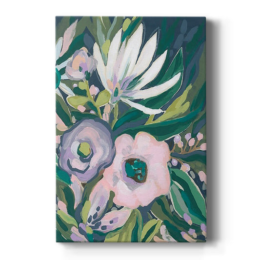 Purple Jungle Garden II Premium Gallery Wrapped Canvas - Ready to Hang