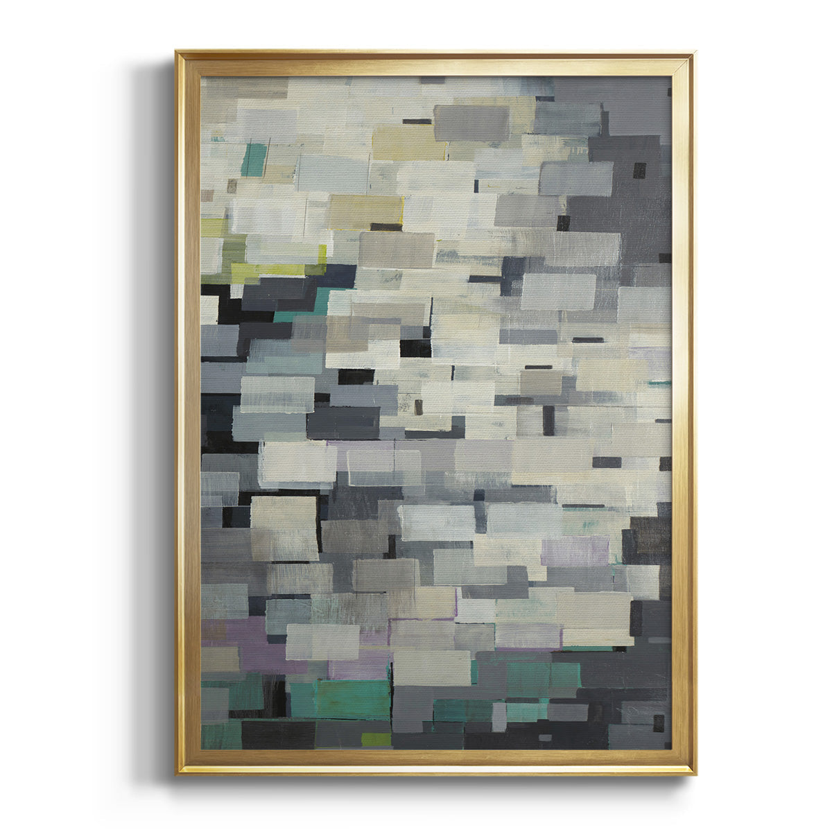 Puzzle Pieces V2 - Modern Framed Canvas Print