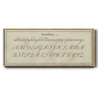 Manuscript Sampler IV - Floater Framed Canvas Print