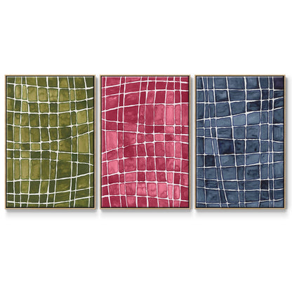 Square Bluff I - Floater Framed Canvas Set