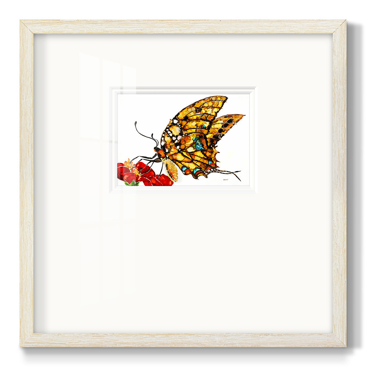 Wings II Premium Framed Print Double Matboard