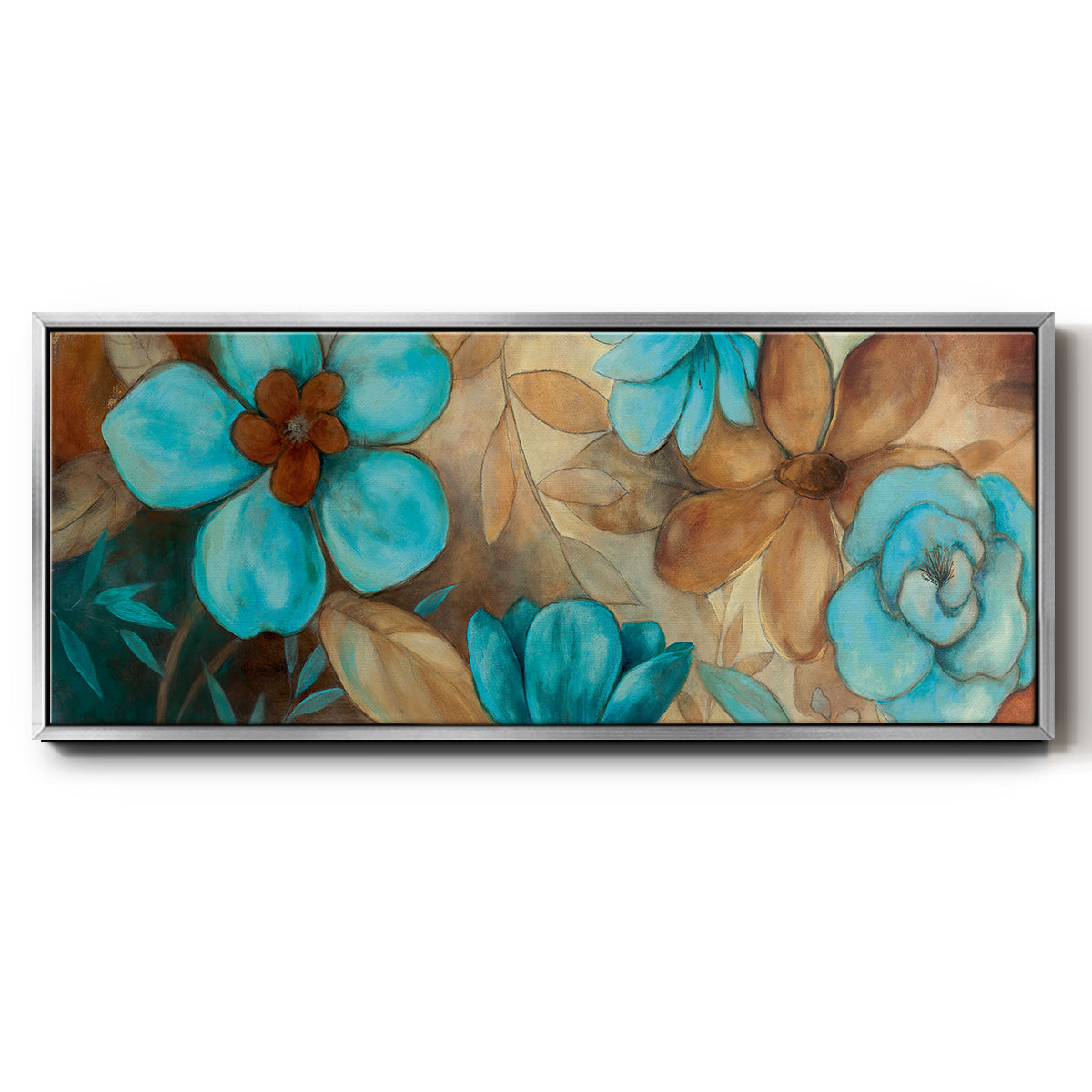 Garden Glow I - Floater Framed Canvas Print