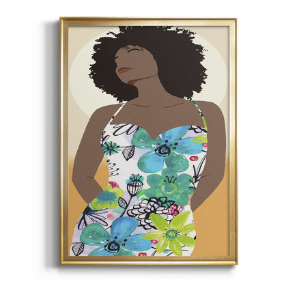 You Go Woman I - Modern Framed Canvas Print