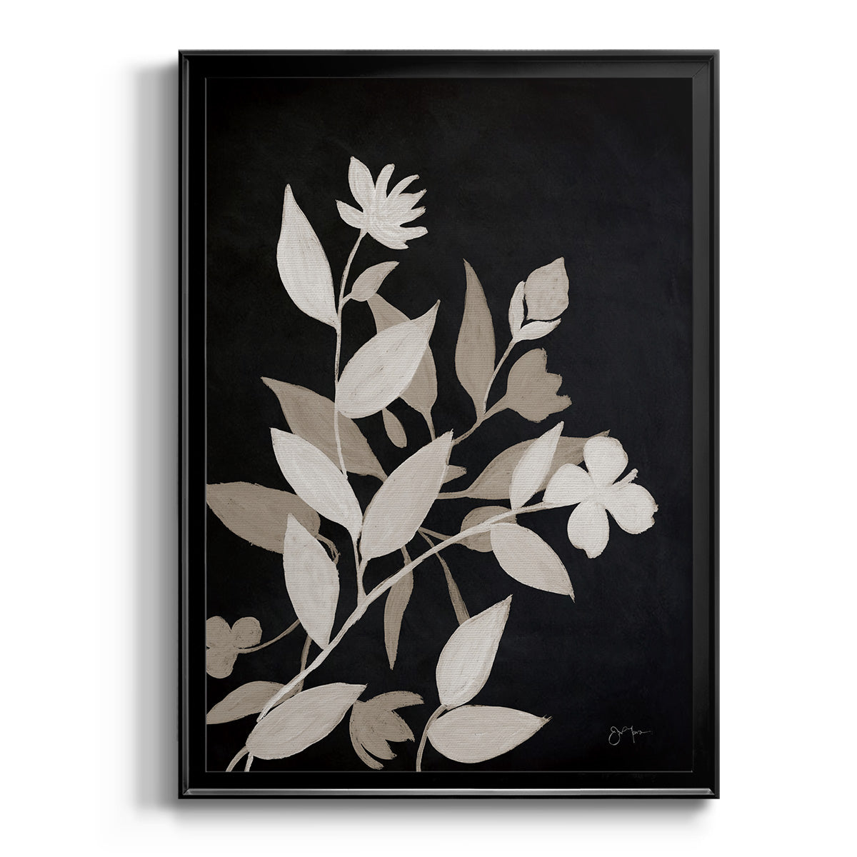 Midnight Silhouette I - Modern Framed Canvas Print