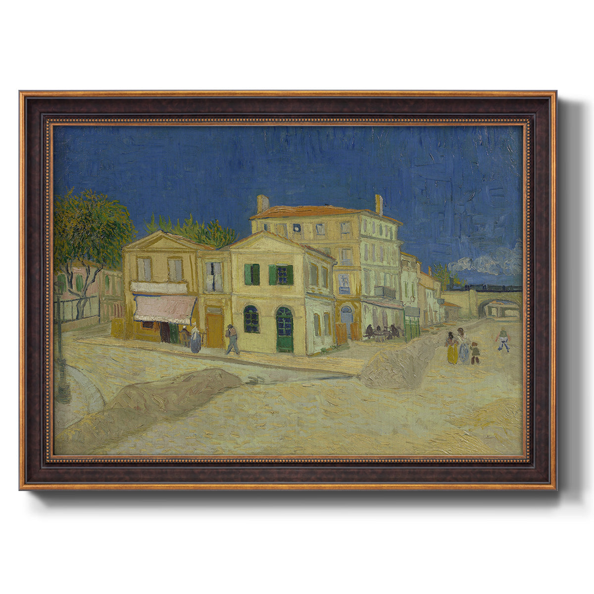 The Yellow House - Ornate Framed Canvas Print