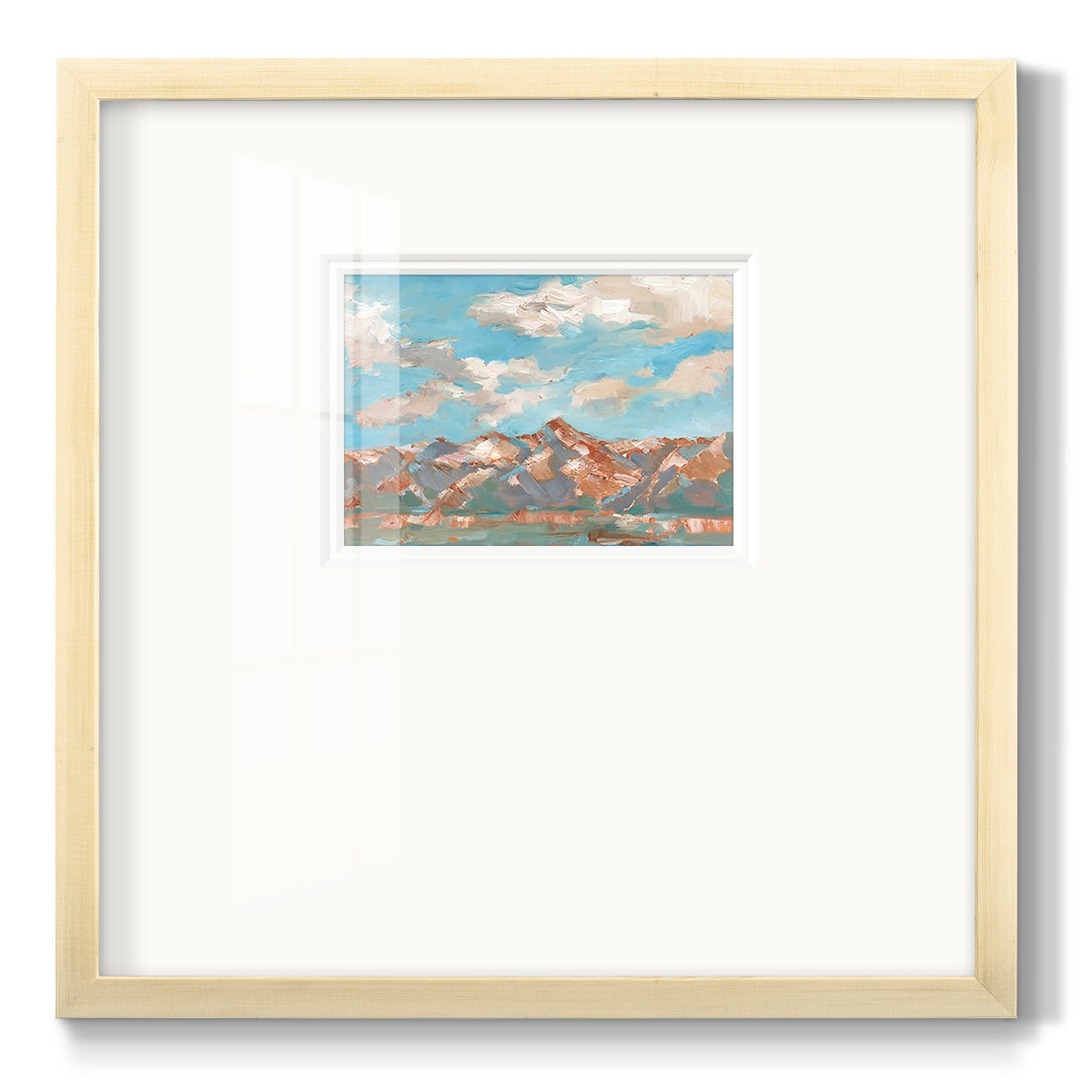 Pastel Western Vista II - Double Matboard Framed Print