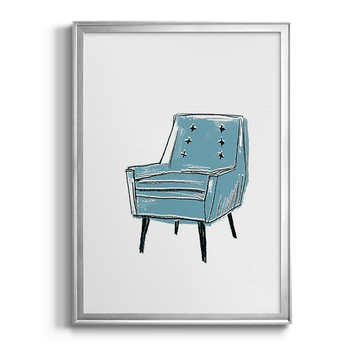 Take a Seat X - Modern Framed Canvas Print