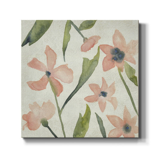 Blush Pink Blooms IV-Premium Gallery Wrapped Canvas - Ready to Hang