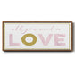 All You Need is Love - Floater Framed Canvas Print