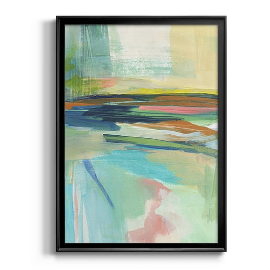 Radiant Horizon II - Modern Framed Canvas Print