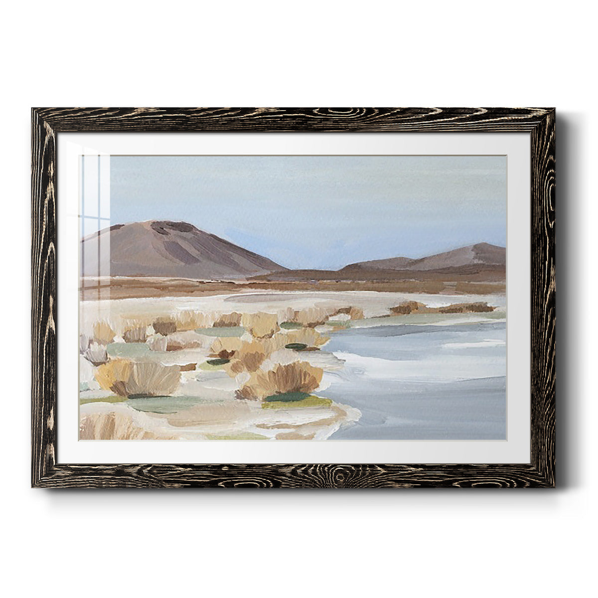 Desert Oasis Study II - Barnwood Framed Art Print