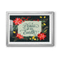 Bright Christmas Night  II - Modern Framed Art Print