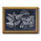 Foliage on Navy III Premium Framed Canvas- Ready to Hang