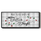 Buffalo Check Merry - Floater Framed Canvas Print