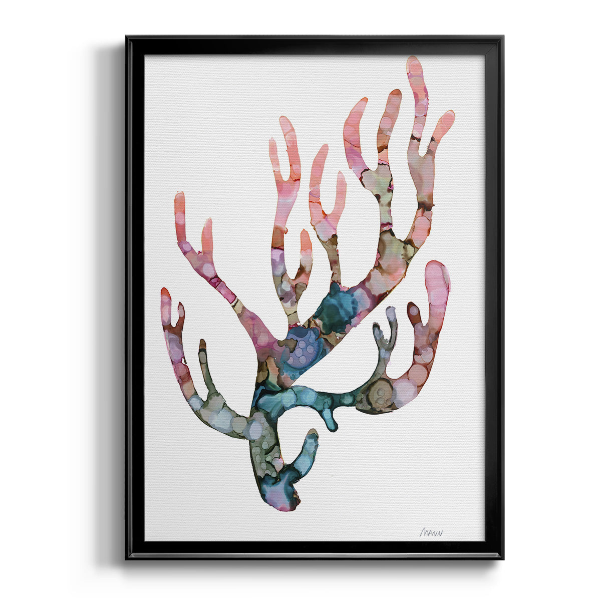 Sea Coral II - Modern Framed Canvas Print