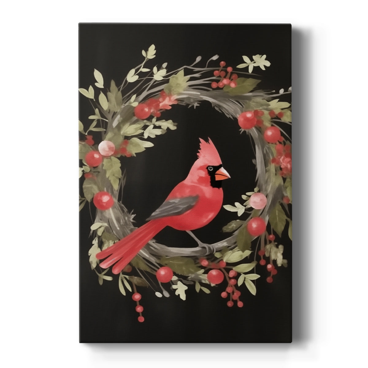 Warm Lantern Nativity at Eve - Canvas Art Print