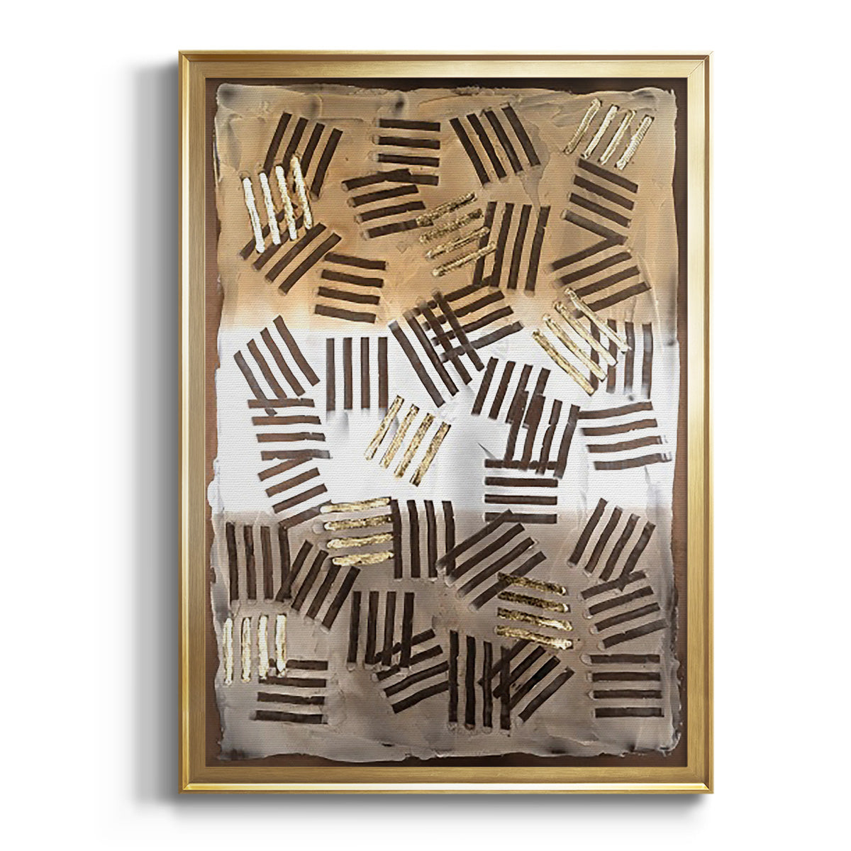 Raffia Palm I - Modern Framed Canvas Print
